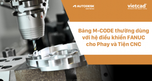 Bảng M CODE thường dung với hệ điều khiển FANUC cho Phay và Tiện CNC.