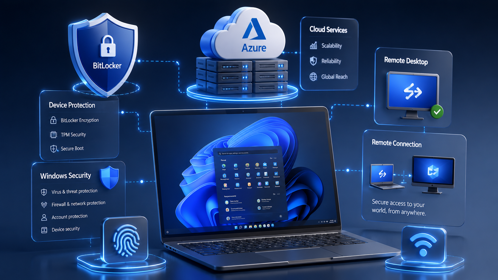 Khám phá các tính năng nổi bật của Windows 11 Pro như BitLocker, Hyper-V và Remote Desktop.