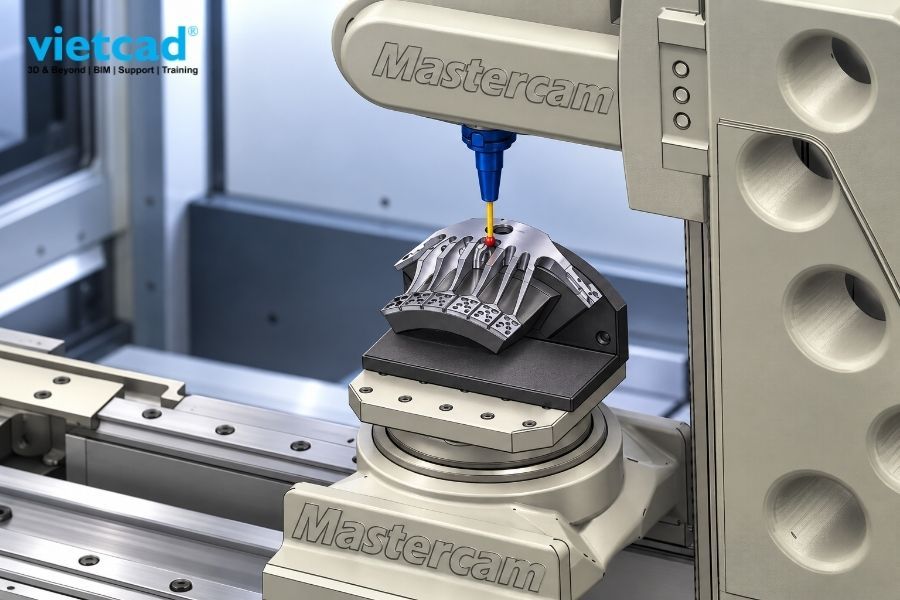 Probe x&aacute;c minh vị tr&iacute; v&agrave; h&igrave;nh học của chi tiết khi vẫn c&ograve;n được g&aacute; tr&ecirc;n m&aacute;y CNC