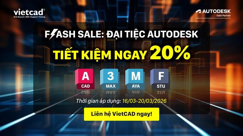 ưu đ&atilde;i 20% autodesk