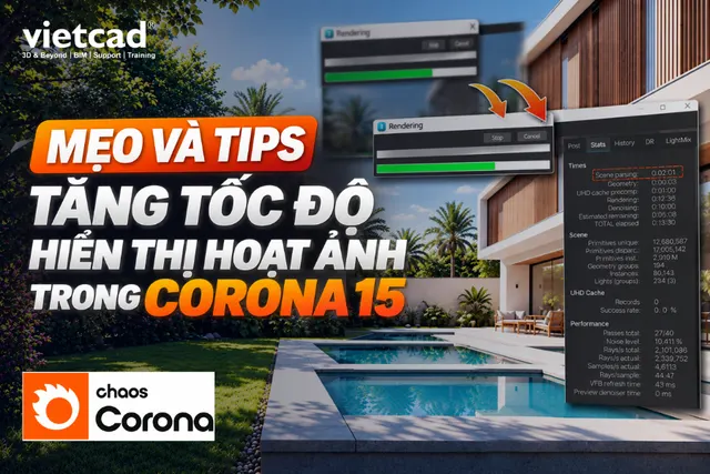 Các mẹo tăng tốc độ hiển thị hoạt ảnh trong Corona 15