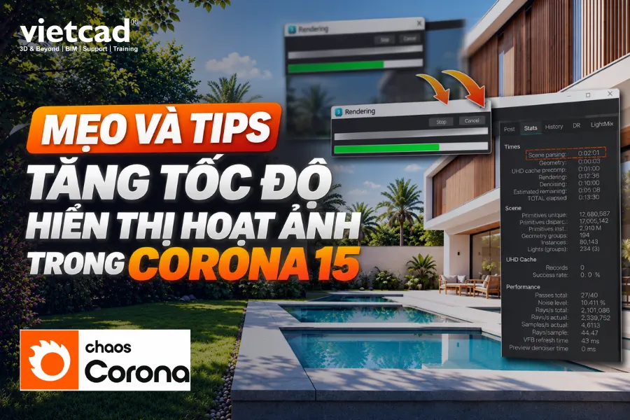 Các mẹo tăng tốc độ hiển thị hoạt ảnh trong Corona 15