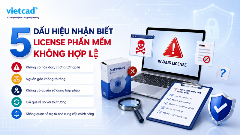 5 dấu hiệu nhận biết license phần mềm kh&ocirc;ng hợp lệ