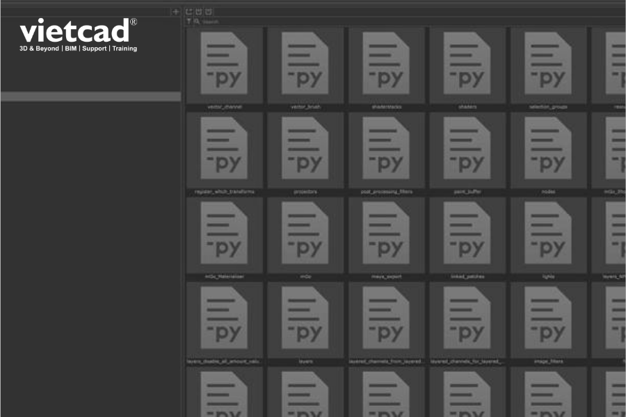 Thư viện Python script t&ugrave;y biến workflow trong Mari
