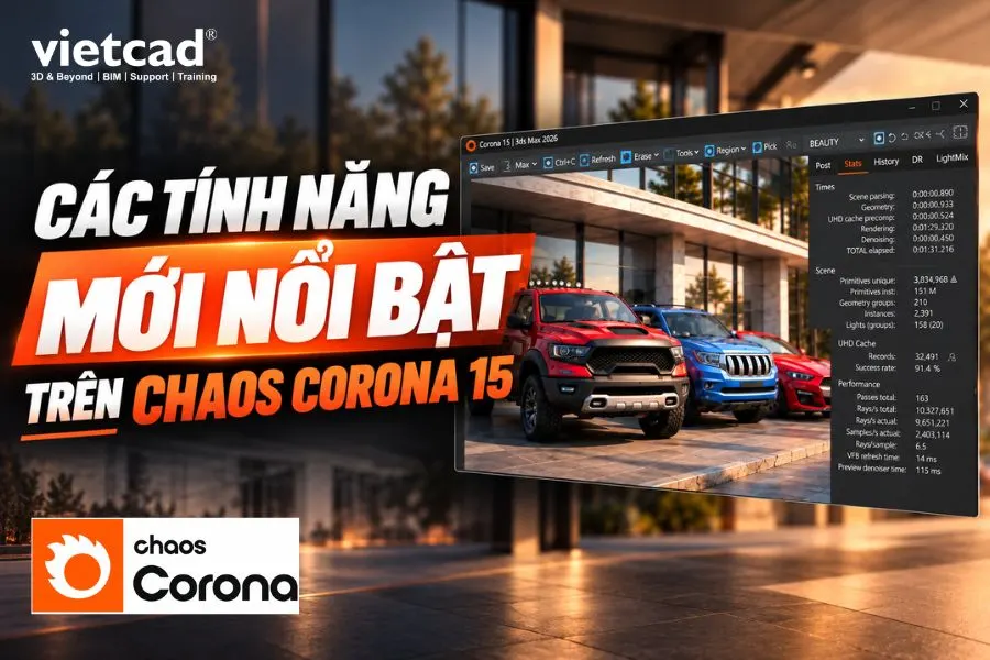 Các tính năng mới nổi bật trên Chaos Corona 15