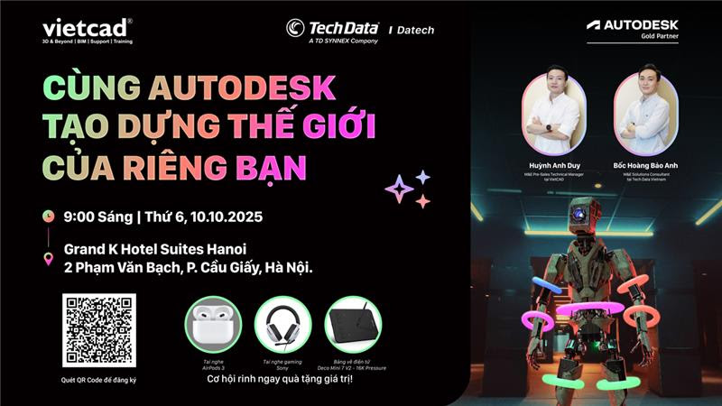 Cung Autodesk Tao Dung the Gioi Cua Rieng Ban