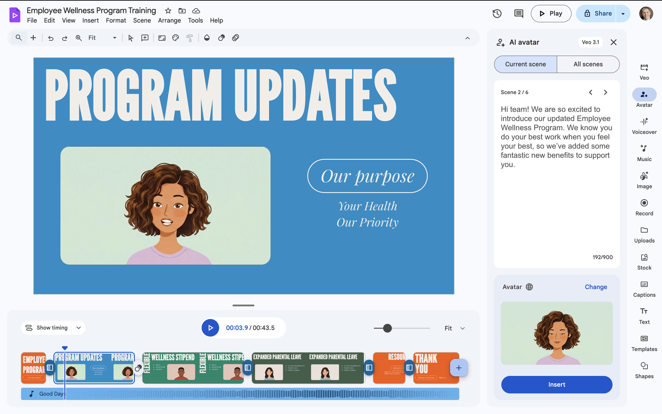 Google Vids: Biến nhân viên thành nhà làm phim chuyên nghiệp với AI