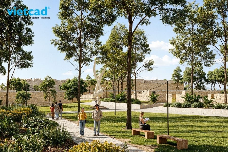 C&ocirc;ng nghệ Real-Time trong D5 Render gi&uacute;p đồng bộ quy tr&igrave;nh l&agrave;m việc bằng c&aacute;ch cập nhật mọi thay đổi ngay khi thiết kế, hỗ trợ cộng t&aacute;c v&agrave; ra quyết định nhanh hơn