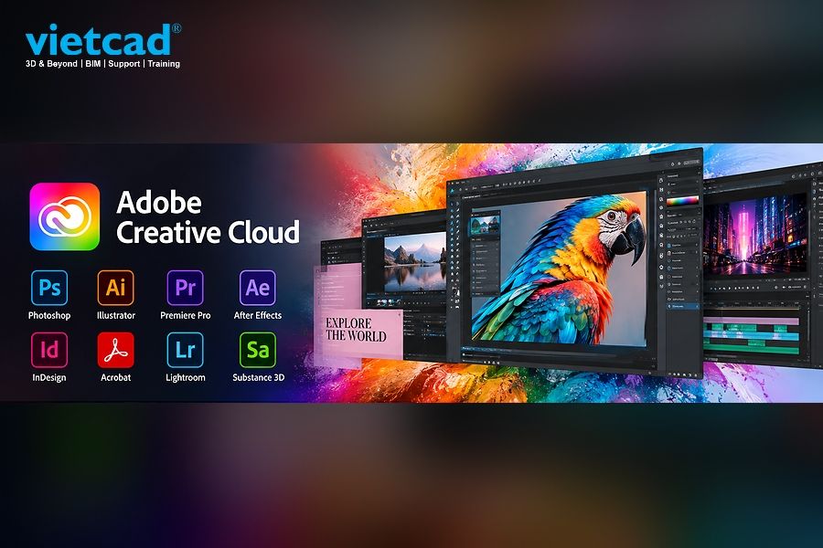 Adobe Creative Cloud với c&aacute;c ứng dụng thiết kế đồ họa, chỉnh sửa h&igrave;nh ảnh v&agrave; bi&ecirc;n tập video d&agrave;nh cho doanh nghiệp