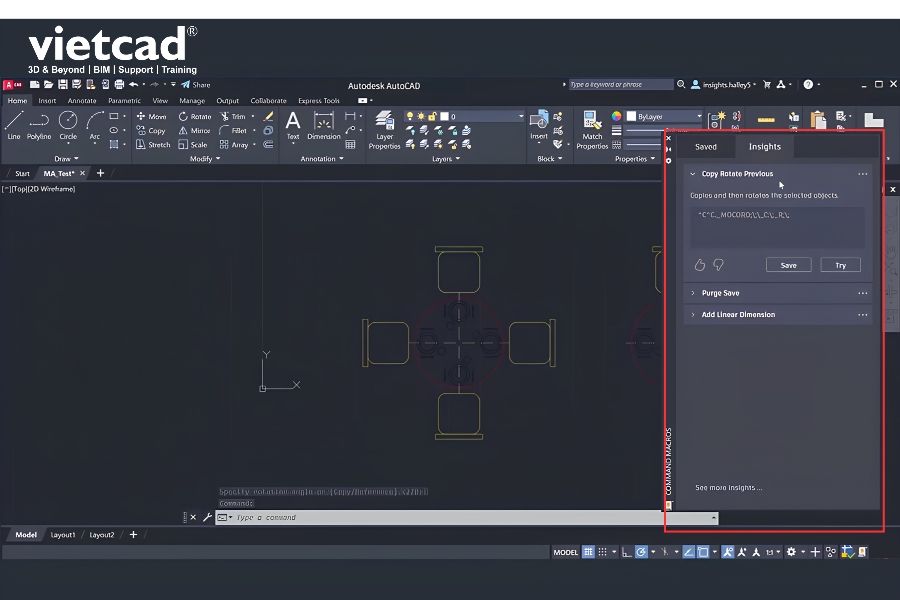 Ph&acirc;n t&iacute;ch dữ liệu sử dụng AutoCAD, cung cấp th&ocirc;ng tin về th&oacute;i quen l&agrave;m việc v&agrave; gợi &yacute; c&aacute;ch tối ưu quy tr&igrave;nh thiết kế
