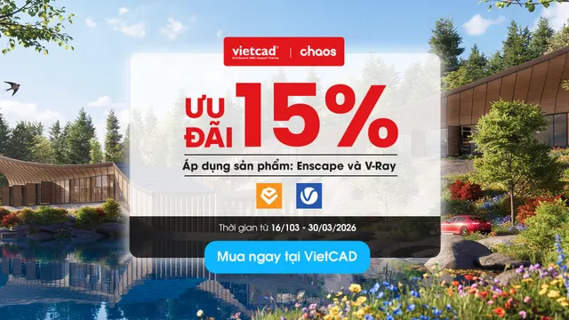 Ưu Đãi 15% Bản Quyền Chaos 2026: Mua V-Ray & Enscape tại TP.HCM