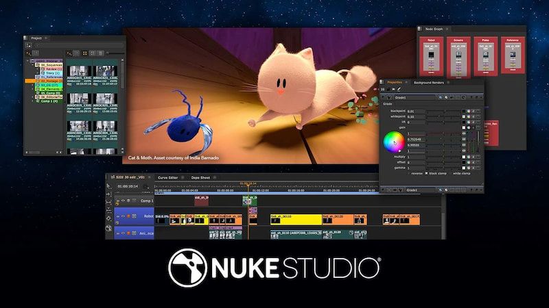 Timeline editorial trong phần mềm Nuke Studio 