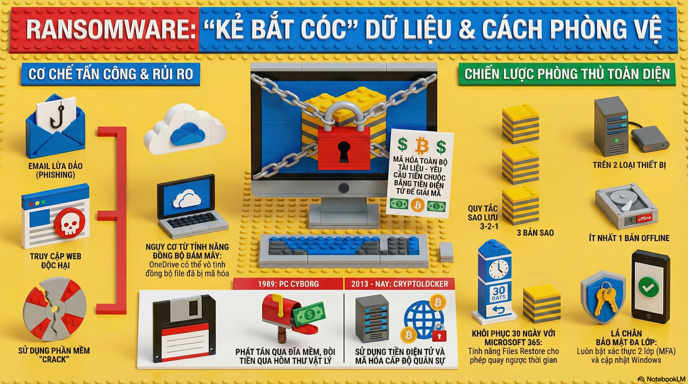 Ransomware: “Cơn ác mộng” bắt cóc dữ liệu và chiến lược phòng thủ