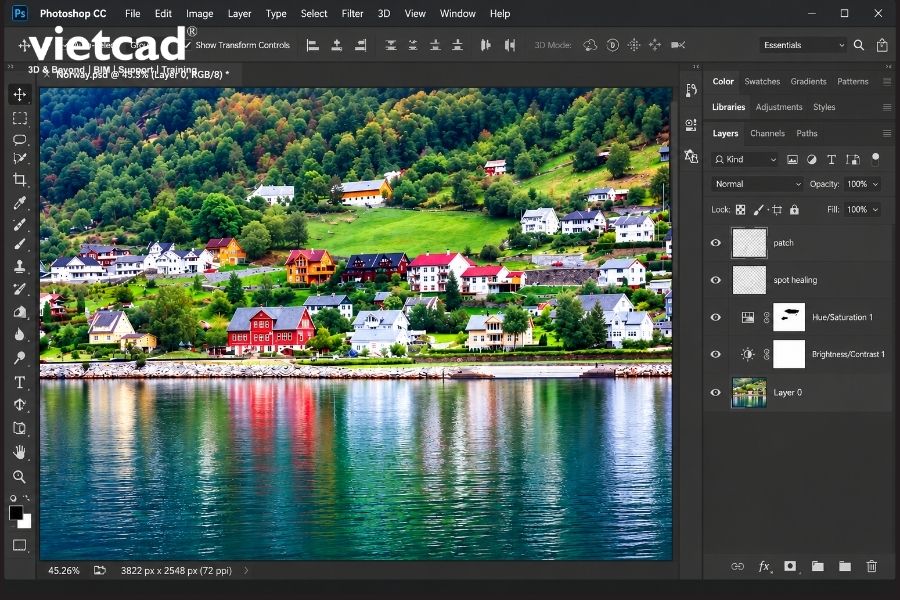 Adobe Photoshop cung cấp c&aacute;c c&ocirc;ng cụ chỉnh sửa ảnh, layer v&agrave; điều chỉnh m&agrave;u sắc để kiểm so&aacute;t chi tiết h&igrave;nh ảnh