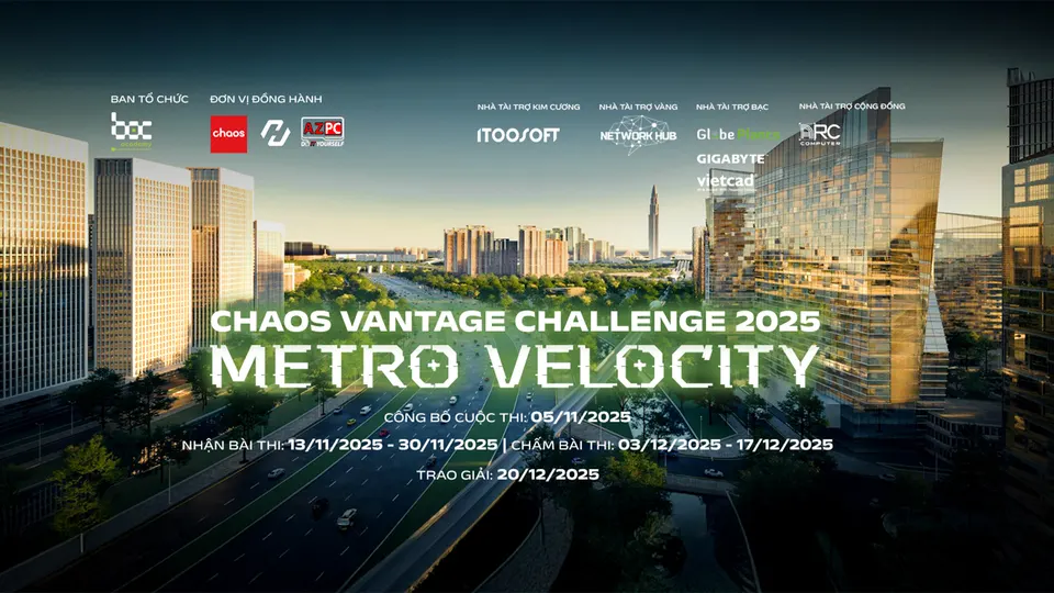 VietCAD Đồng Hành Cùng Cuộc Thi "Chaos Vantage Challenge 2025, METRO VELOCITY"