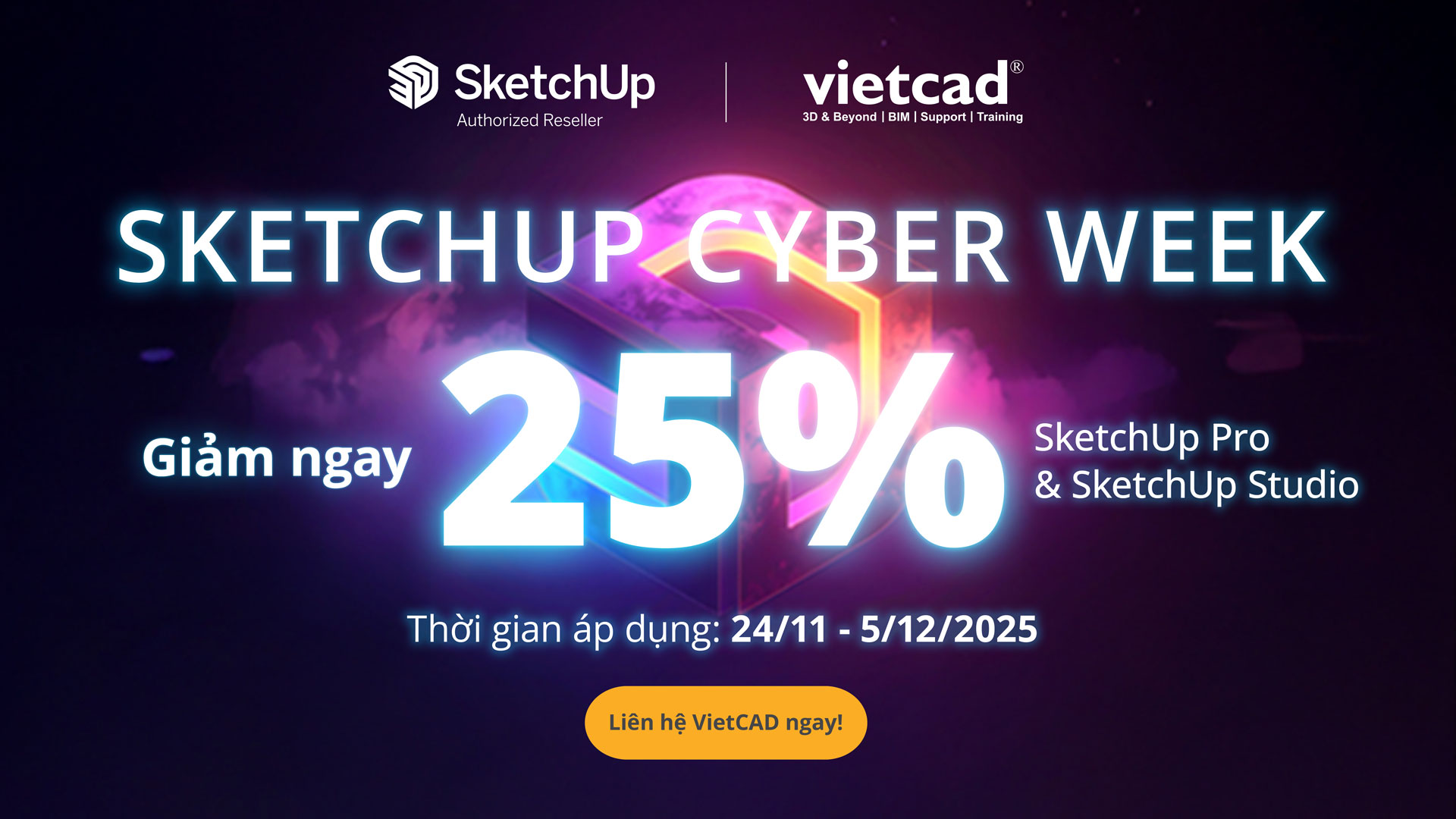 Sketch up Cyber Week 1920x1080px