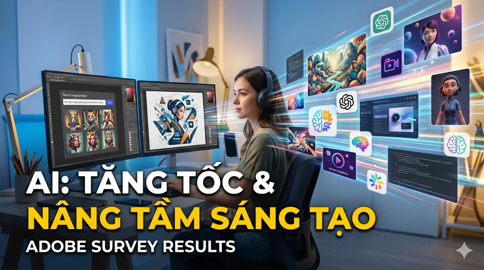 AI giúp Nhà sáng tạo tăng tốc độ và nâng cao chất lượng
