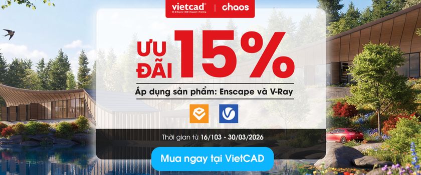 Chaos Ưu Đ&atilde;i 15 Enscape V&agrave; V Ray 16 9