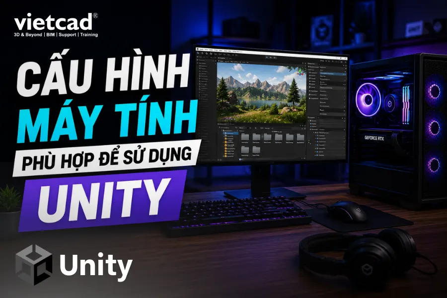 Cấu hình máy tính phù hợp để sử dụng Unity