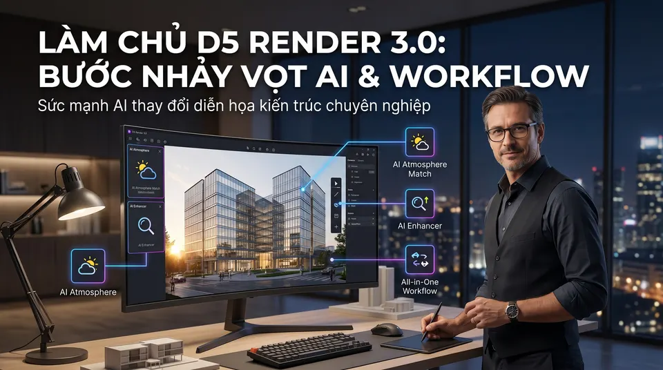 D5 Render 3.0 Deep Dive: Làm Chủ Quy Trình All-in-One Mới Nhất