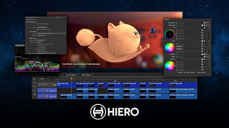 Tính năng timeline editorial trên phần mềm Foundry Hiero