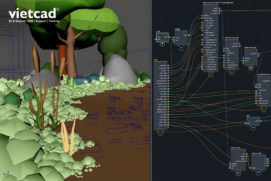 Bifrost trong Autodesk Maya hỗ trợ x&acirc;y dựng m&ocirc;i trường procedural v&agrave; simulation bằng node-based workflow