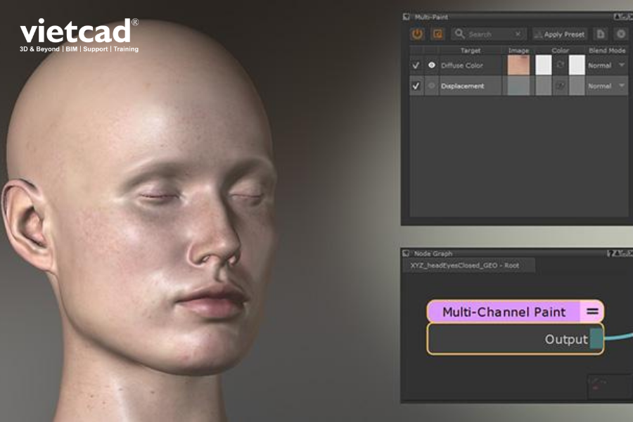 Phần mềm Foundry Mari bản quyền vẽ texture trực tiếp tr&ecirc;n m&ocirc; h&igrave;nh 3D